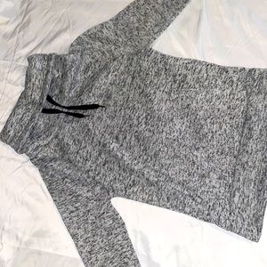 Gray and black turtleneck sweater, cozy, perfect condition.